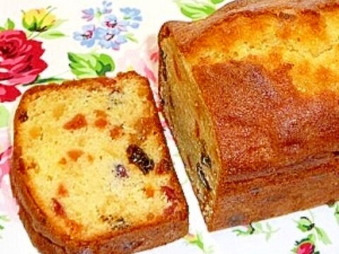 HMで作る、ドライフルーツのパウンドケーキ♥
